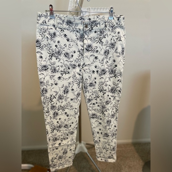 Calvin Klein Floral Trousers - Picture 1 of 5